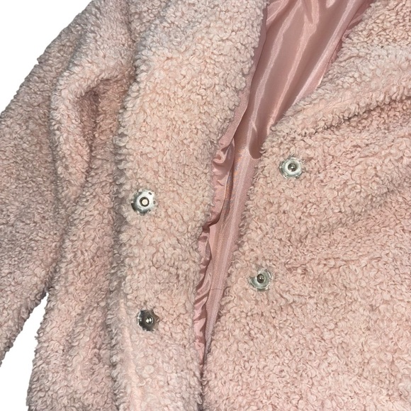 Chelsea’s & Violet Pink Sherpa Fuzzy Teddy Jacket Women’s S Mobwife Girly Winter - Picture 6 of 15